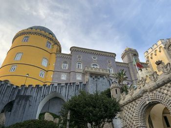 Low angle view of building against sky