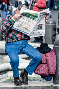 Man sitting outdoors