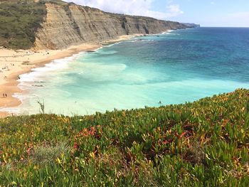 Scenic view of sea against sky