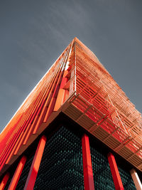 Low angle view of building against sky