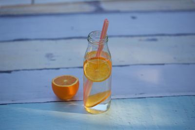 Close-up of drink on table