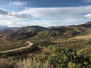 Scenic view of landscape against sky