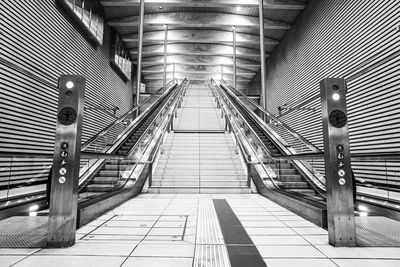 Empty subway station