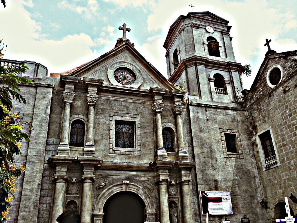 architecture, building exterior, built structure, church, religion, low angle view, place of worship, sky, spirituality, arch, history, cathedral, window, facade, old, day, cloud - sky, travel destinations