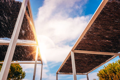 Low angle view of building against sky