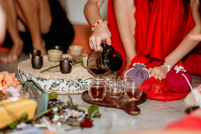 Tea ceremony in the women's circle