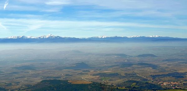 Scenic view of landscape against sky