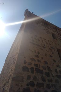 Low angle view of sand