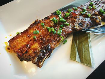 Close-up of food in plate