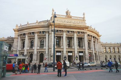 Low angle view of historical building