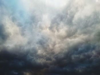 Low angle view of clouds in sky