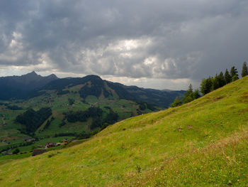 Scenic view of landscape against sky