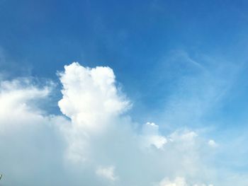 Low angle view of clouds in sky