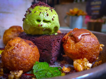 Close-up of food in plate