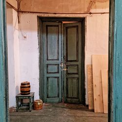 Interior of abandoned house