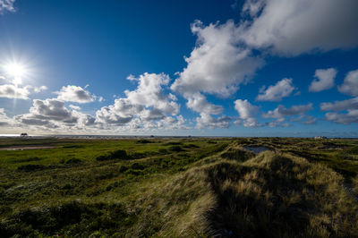 Scenic view of landscape against sky