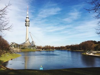 Eiffel tower against clear sky