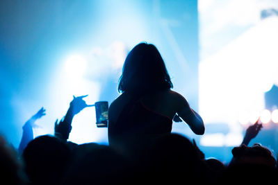 Crowd at music concert