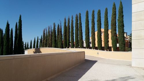 Panoramic shot of building against blue sky