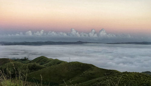 Scenic view of landscape against sky