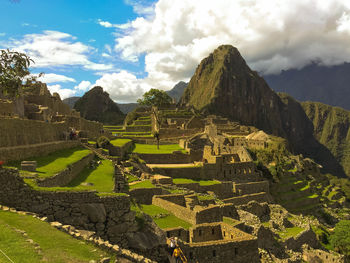 View of old ruins against sky