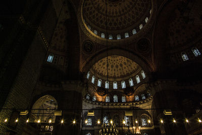 Interior of the new mosque in istanbul