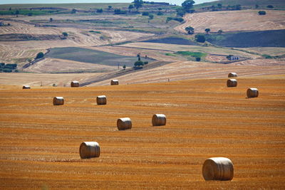 Summer landscape hill countryside between puglia and basilicata