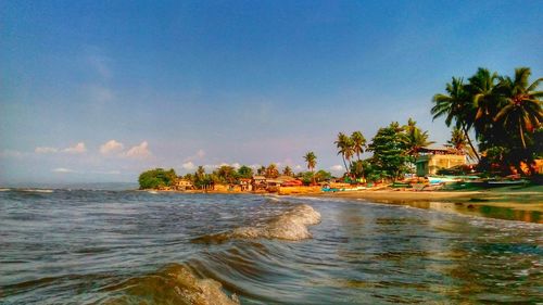 Scenic view of sea against sky