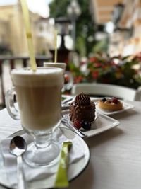 Close-up of coffee on table