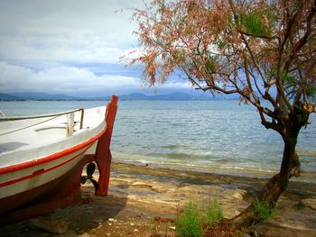 Scenic view of sea against sky