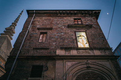 Low angle view of building against sky