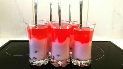 Close-up of drink on table