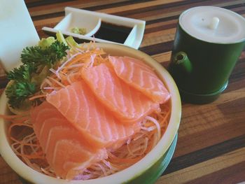 Close-up of drink on table