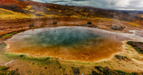 View of volcanic landscape