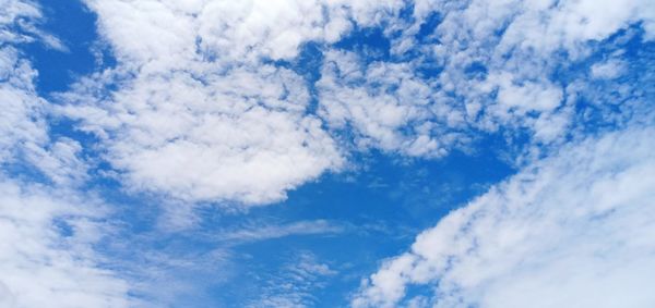 Low angle view of clouds in sky