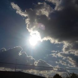 Low angle view of cloudy sky