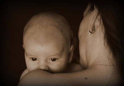 Portrait of cute baby girl