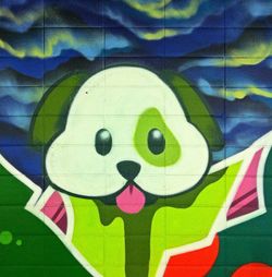 Close-up of multi colored toy