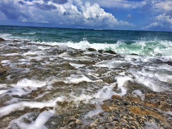 Scenic view of sea against sky