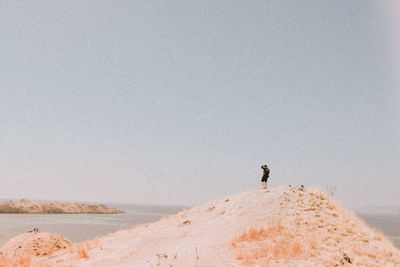 Man who looking sea in labuan bajo