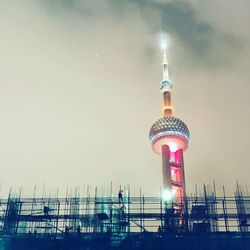 View of communications tower