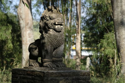 Statue of buddha in park