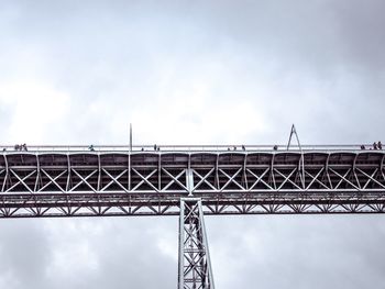 Low angle view of bridge against sky