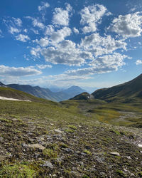 Scenic view of landscape against sky