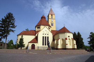 View of building against blue sky