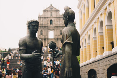 Statue of historic building