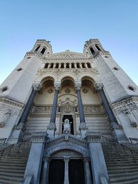 Low angle view of historical building against sky