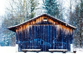 Built structure with trees in background