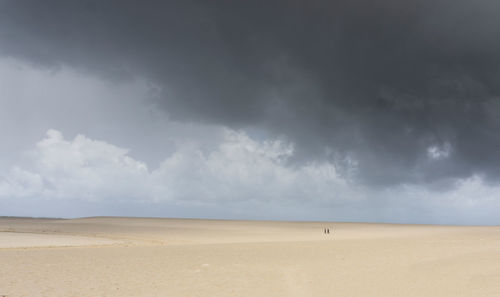 Scenic view of desert against sky