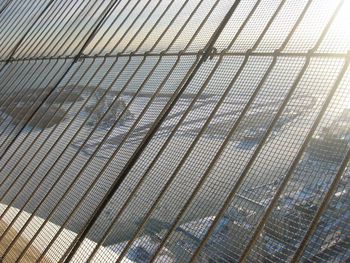 Low angle view of roof against sky